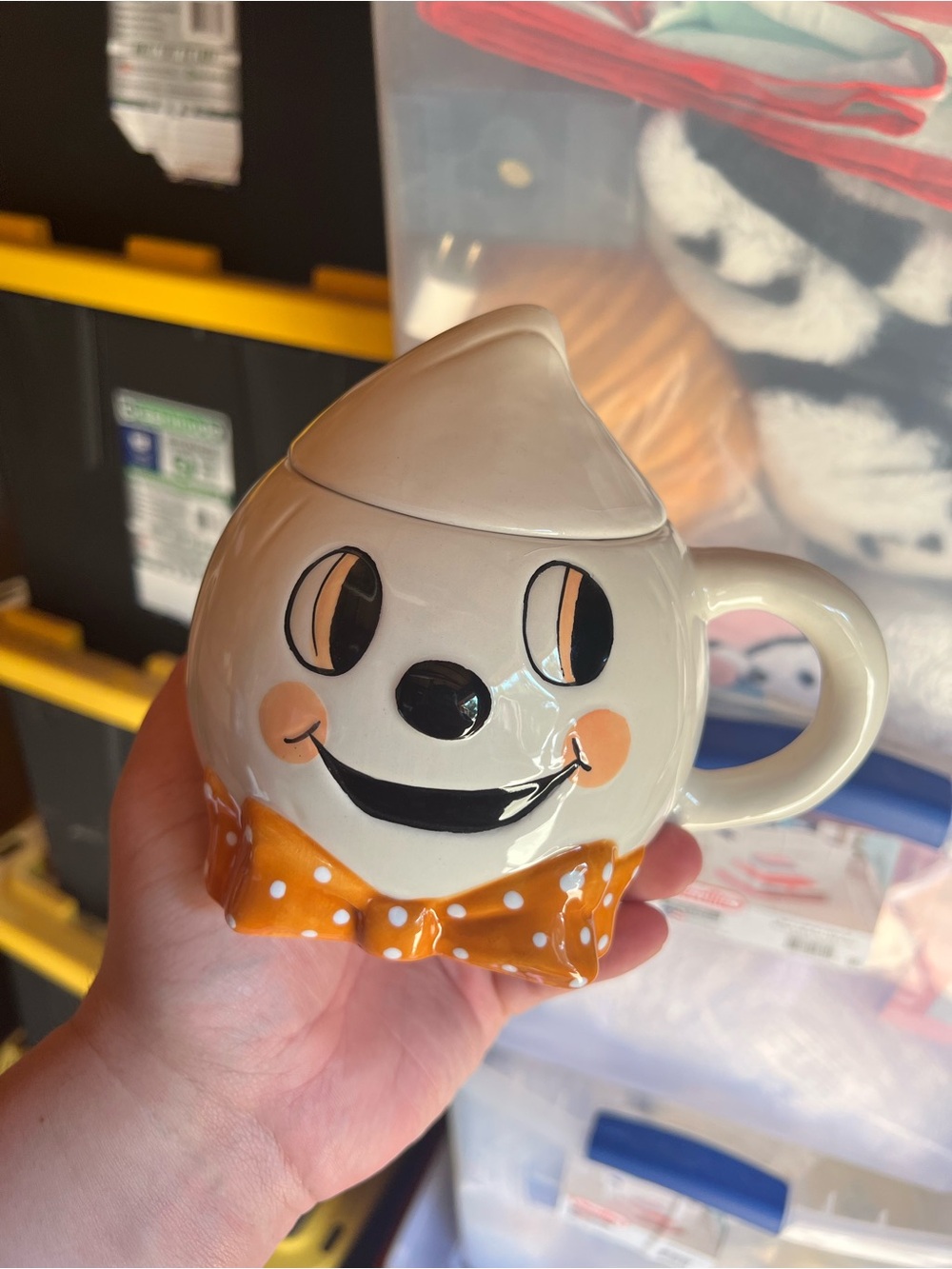 RETRO CARNIVAL STYLE GHOST MUG